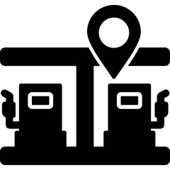 Gas Station Pin Icon
