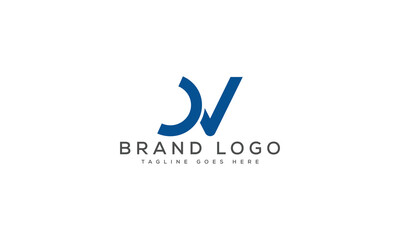 letter DV logo design vector template design for brand.