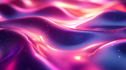abstract 3d iridescent wavy liquid background
