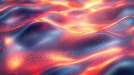 Fototapeta premium abstract 3d iridescent wavy liquid background