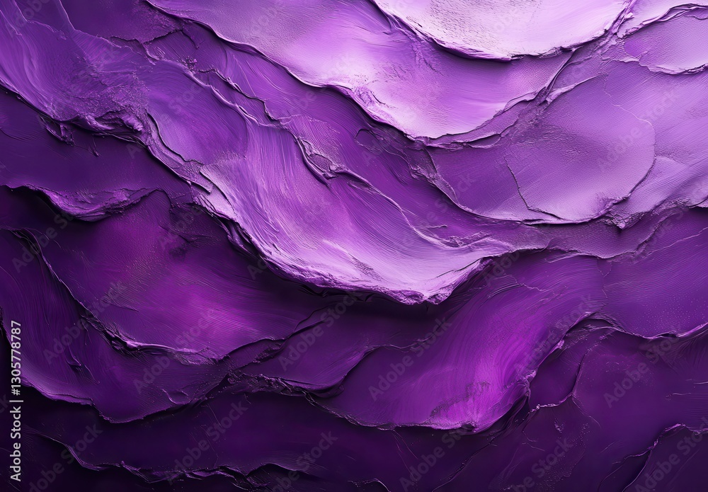 Poster abstract purple texture with flowing layers and waves, creating a sense of depth and movement in sof