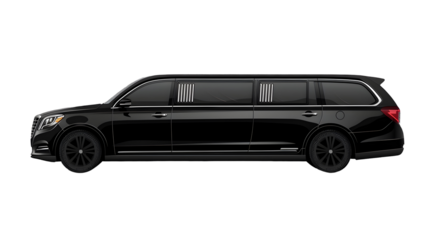 Sleek and Luxurious Black Limousine for Exclusive Transportation Needs