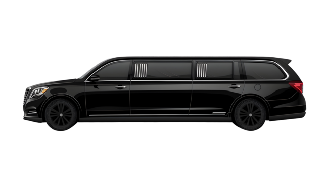 Sleek and Luxurious Black Limousine for Exclusive Transportation Needs