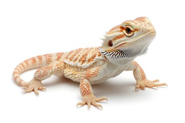 Naklejka premium Bearded Dragon Reptile Studio Shot