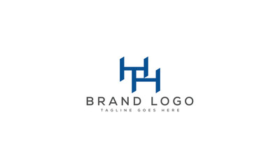 Fototapeta premium letter HH logo design vector template design for brand.