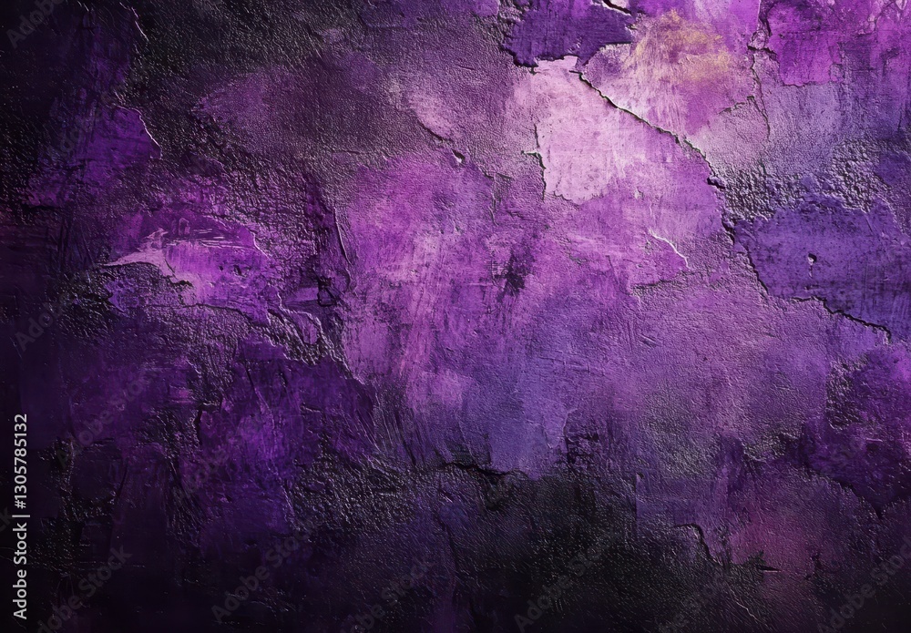 Poster abstract textured background featuring a rich blend of purple hues and intricate patterns creating a