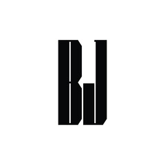 BJ monogram logo design letter text name symbol monochrome logotype alphabet character simple logo