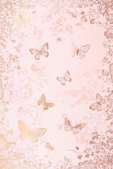 Decorative flowers rose poster invitation cardtemplate