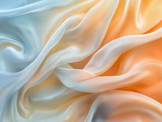 Obraz premium Elegant Silky Smooth Fabric Waves: Abstract Flowing Texture Background Design art soft drape style 