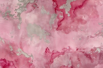 Fototapeta premium Soft Pink Textured Grunge Background with Watercolor Design