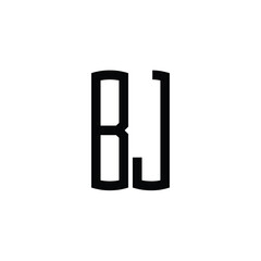 BJ monogram logo design letter text name symbol monochrome logotype alphabet character simple logo