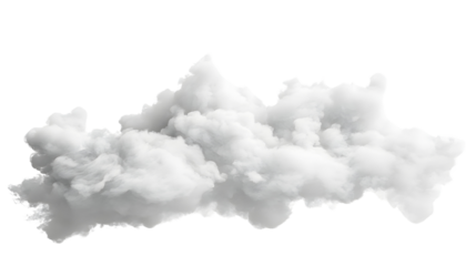 Ethereal Fluffy Clouds Floating in Peaceful Gray Sky Atmosphere