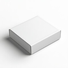 Blank white box on white background