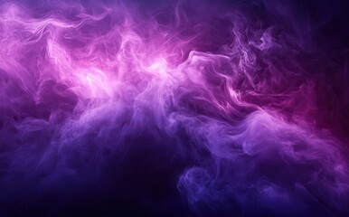 Obraz premium Beautiful abstract image of colorful swirling smoke in shades of purple and pink with a dark background for artistic and creative designs