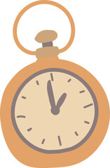 Vintage Clock Handdrawn