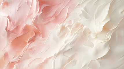Fototapeta premium Soft blush pink and cream gradient, delicate and flowing abstract texture