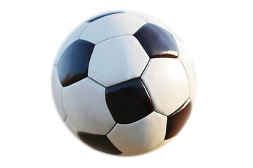 Fototapeta premium Closeup of a Soccer Ball on a Plain Background