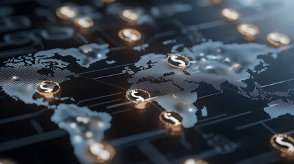 Global Currency Exchange Map for International Money Transfers