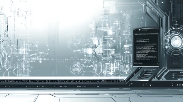 High tech background template design.