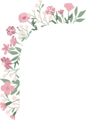 Wildflowers Rounded Arch Frame