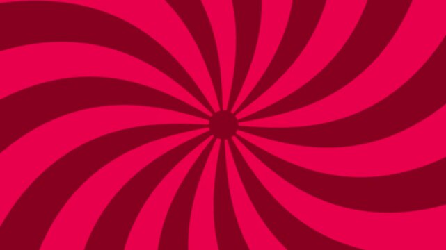 spiral animation background with rotating twirl rays comic style