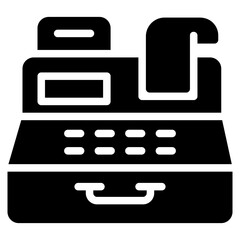 Cash Machine Solid Icon