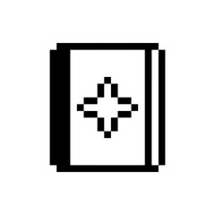 Obraz premium book pixel art for your needs