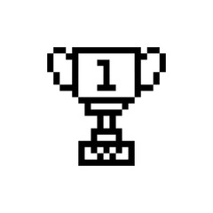 Obraz premium retro design cup pixel art