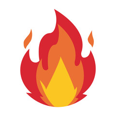 fire background in flat style. flame illustration.