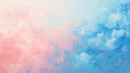 Fototapeta premium Soft pastel pink and electric blue gradient, light and airy with subtle cloud-like texture