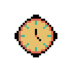 Obraz premium alarm clock timer pixel art