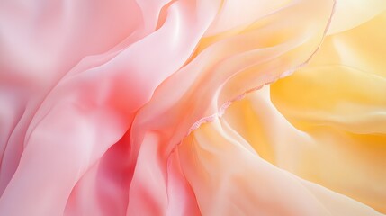 Obraz premium Soft pastel pink and golden yellow blend, light and airy with seamless transitions