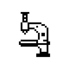 microscope laboratory equipment pixel art