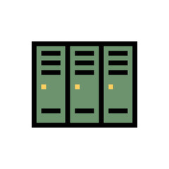school locker design pixel art