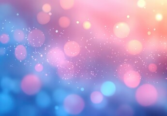 Obraz premium Dreamy and Soft Background with Colorful Bokeh Effect in Warm and Cool Tones for Creative Projects and Design Inspirations