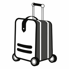 travel suitcase vector