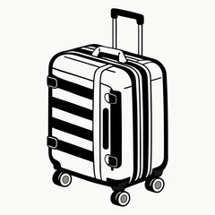 suitcase with luggage