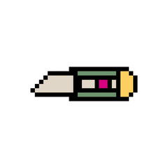 Obraz premium cutter tool retro pixel art