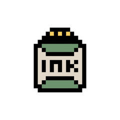 ink in a container pixel