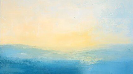 Naklejka premium Soft pastel yellow and sky blue gradient, light and airy with subtle texture and fluid transitions