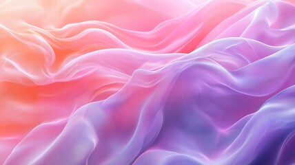 Obraz premium Soft Wavy Pastel Fabric Texture – Elegant Abstract Background