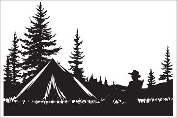 Outdoor Adventure Camp Elements – Flat Vector Illustration Pack