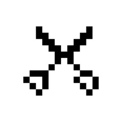 scissors tool equipment pixel art