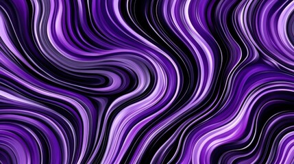 Obraz premium Abstract fluid art featuring flowing purple and black lines