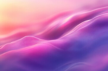 Obraz premium Ethereal Abstract Background Featuring Soft Waves in Shades of Purple and Pink with Smooth Gradient Textures for Design and Creative Projects