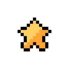 Obraz premium bright sparkle star pixel art for your needs