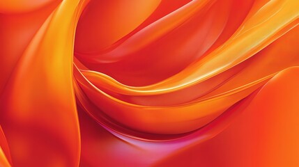 Vibrant orange and red abstract swirls, bold and dynamic with glossy finish