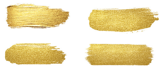 Gold paint PNG gold brushes no background