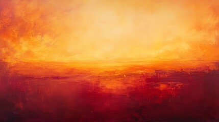 Obraz premium Warm amber and maroon sky, rich and glowing with soft transitions