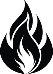 Fire icon vector , Fire flame icons, fire silhouette vector illustration 